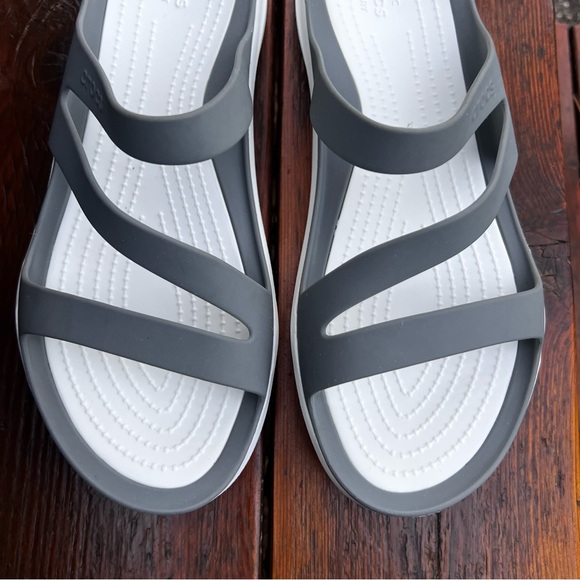 CROCS Shoes - CROCS SWIFTWATER GRAY SANDALS SIZE 10